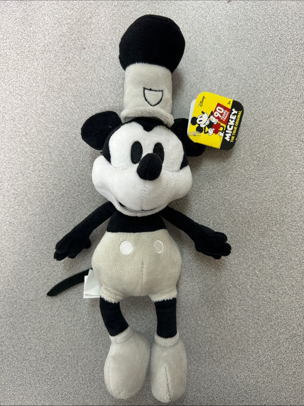 Disney Black & White Vintage-Style Mickey Mouse Plush
